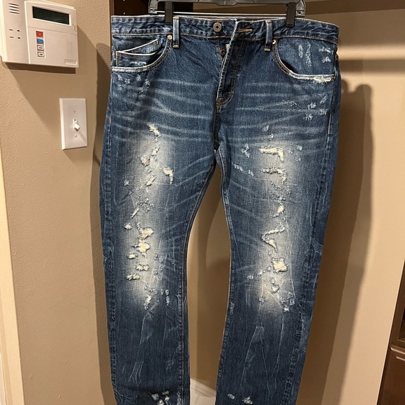 Cult of Individuality Blue Slim Jeans Distressed - Picture 3 of 8